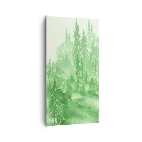 Canvas picture - Behind a Green Fog - 65x120 cm