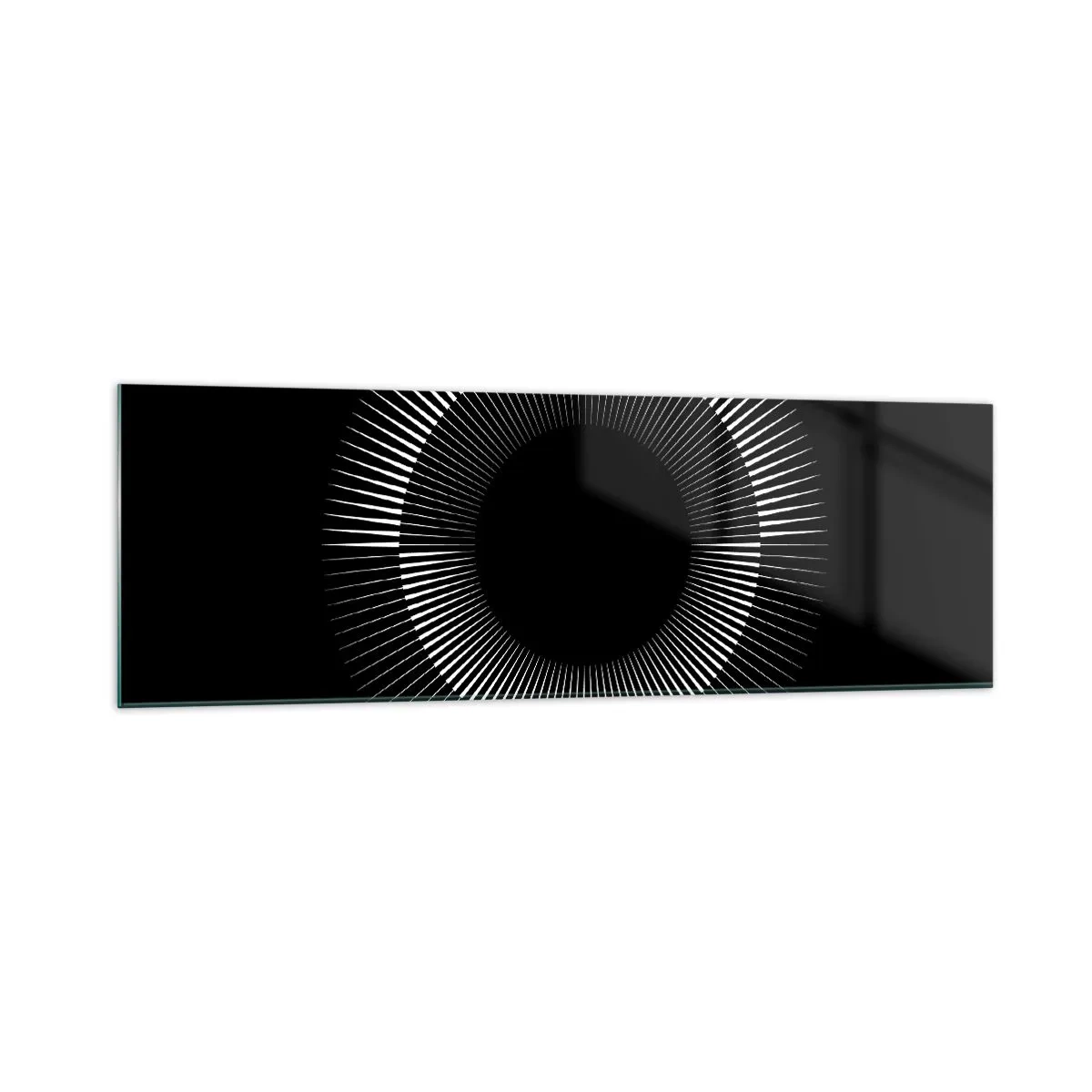 Glass picture - Black Sun - 160x50 cm