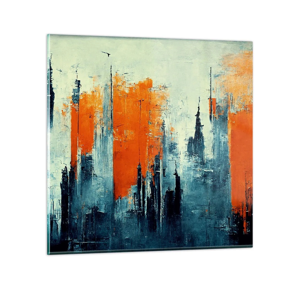 Glass picture - Modern Landscape - 30x30 cm