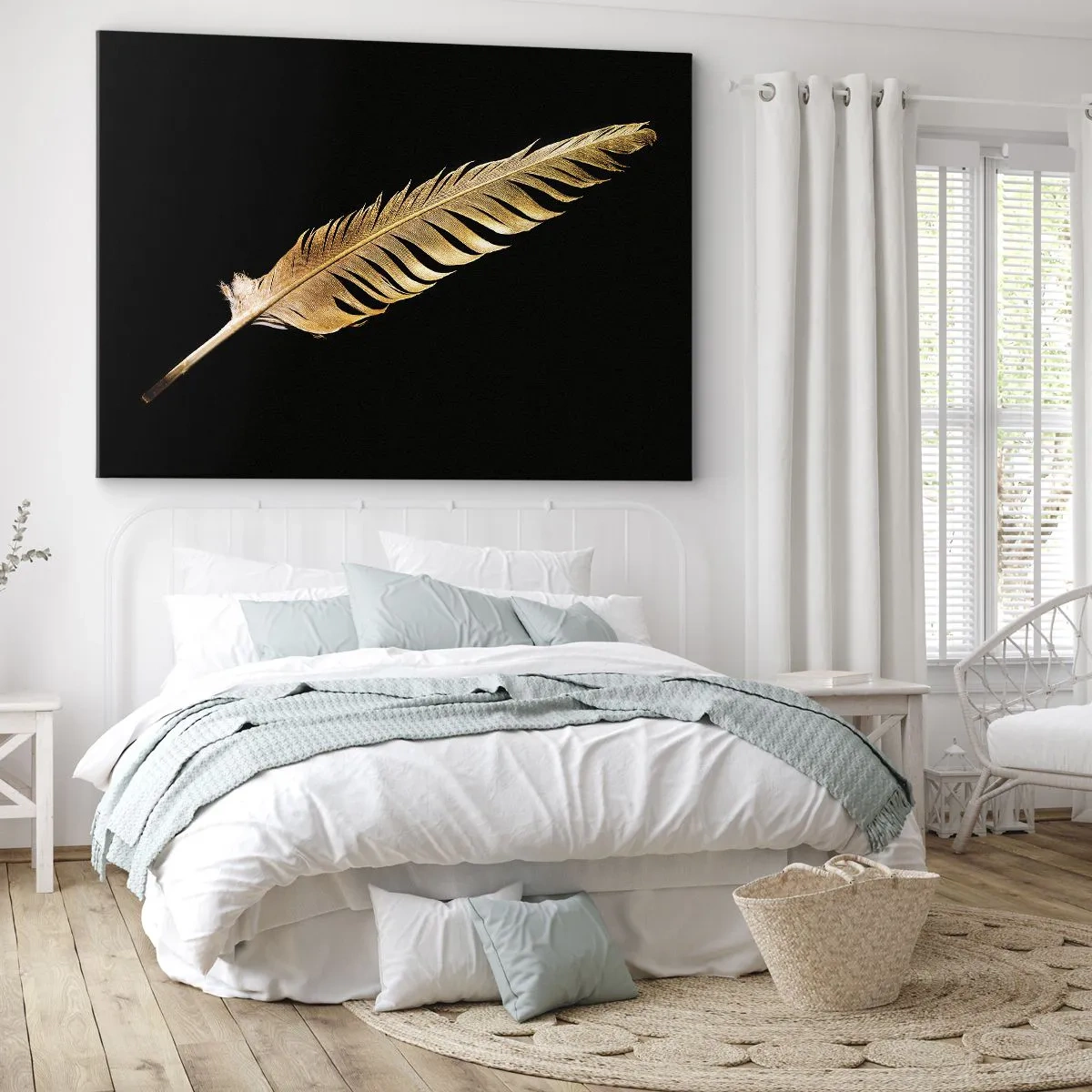 Canvas picture - High-Class Feather - 120x80 cm