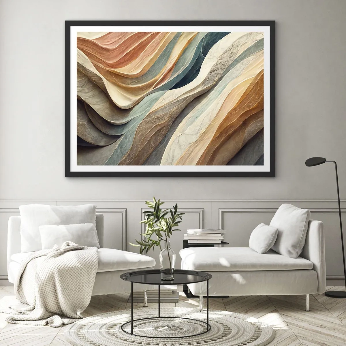Poster in black frame - Moment Before Change - 70x50 cm