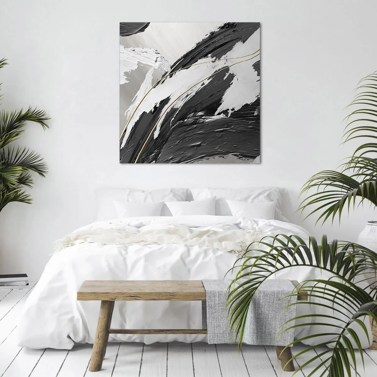 Canvas picture - Abstract with Flair - 40x40 cm