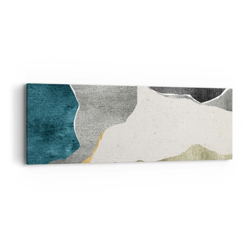 Canvas picture - Mosaic Composition with a Gold Thread - 90x30 cm