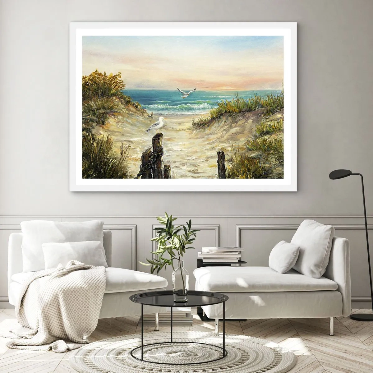 Poster in white frmae - Airless Retreat - 50x40 cm