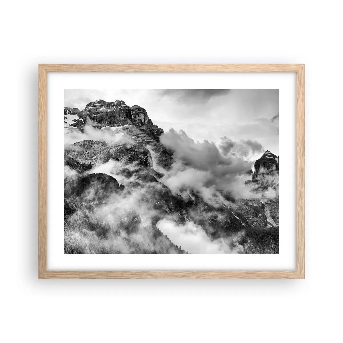 Poster in light oak frame - Beautiful and Cruel - 50x40 cm