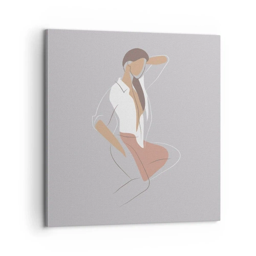 Canvas picture - Outline of Charm - 60x60 cm