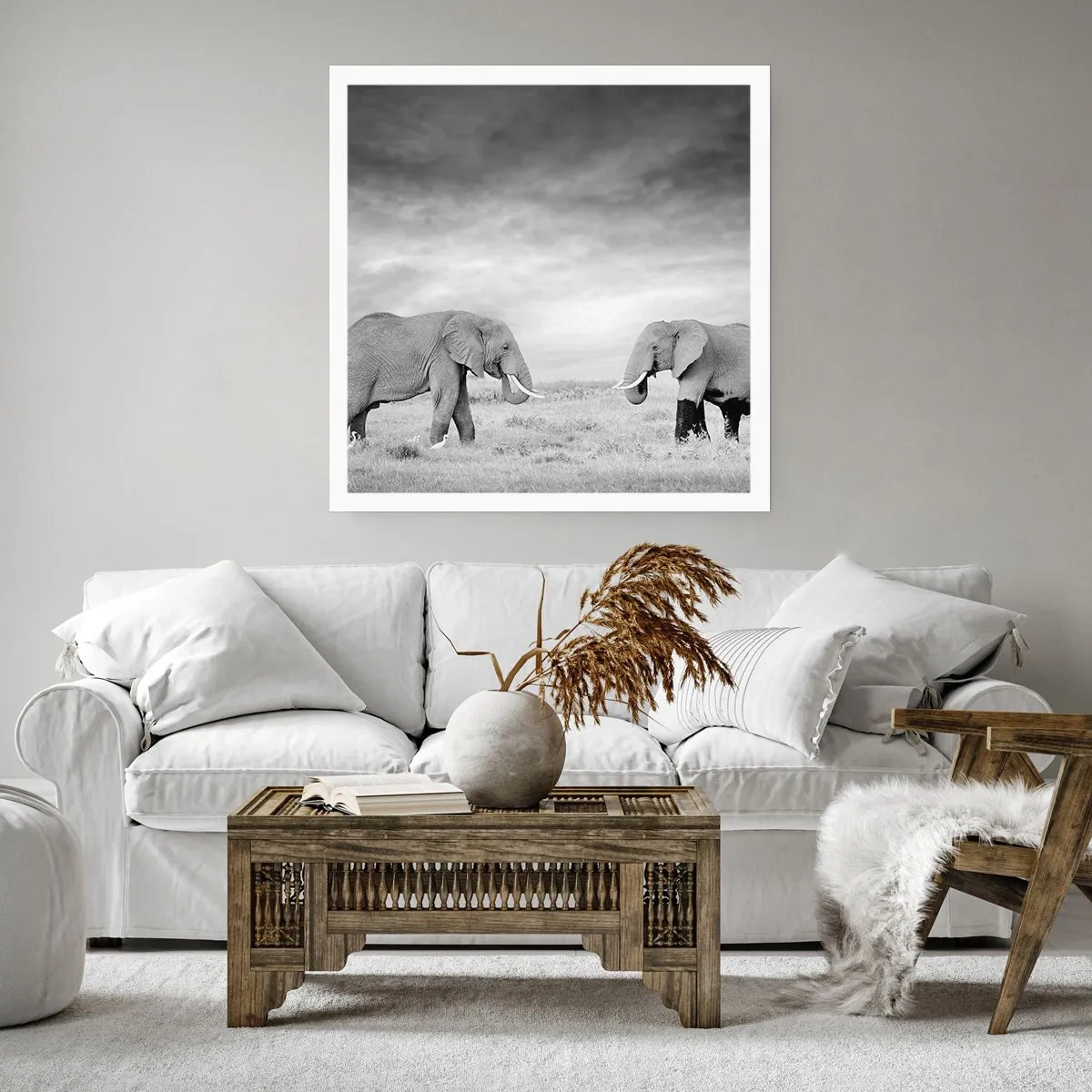 Poster - Grey Is Beautiful - 50x50 cm