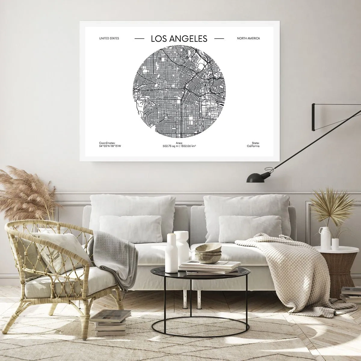 Poster - Anatomy of Los Angeles - 50x40 cm