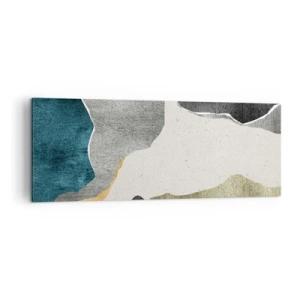 Canvas picture - Mosaic Composition with a Gold Thread - 140x50 cm