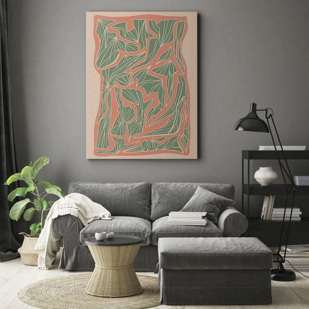 Canvas picture - Struggles of Colar and Green - 50x70 cm