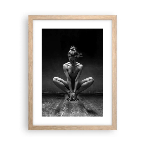 Poster in light oak frame - Concentration of Dancing Energy - 30x40 cm