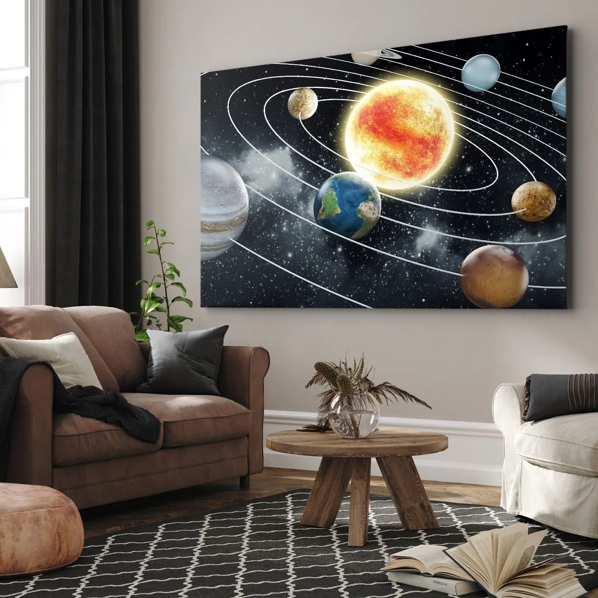 Canvas picture - Space Dance - 120x80 cm