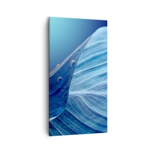 Canvas picture - Hidden Drops of Blue - 55x100 cm