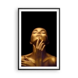 Poster in black frame - Like Golden Silk - 61x91 cm