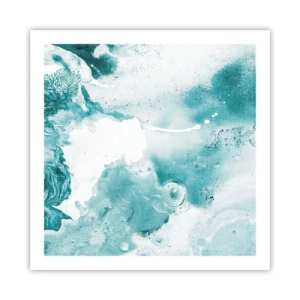 Poster - Lakes of Blue - 60x60 cm