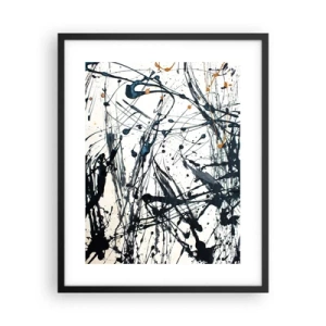 Poster in black frame - Expressionist Abstract - 40x50 cm