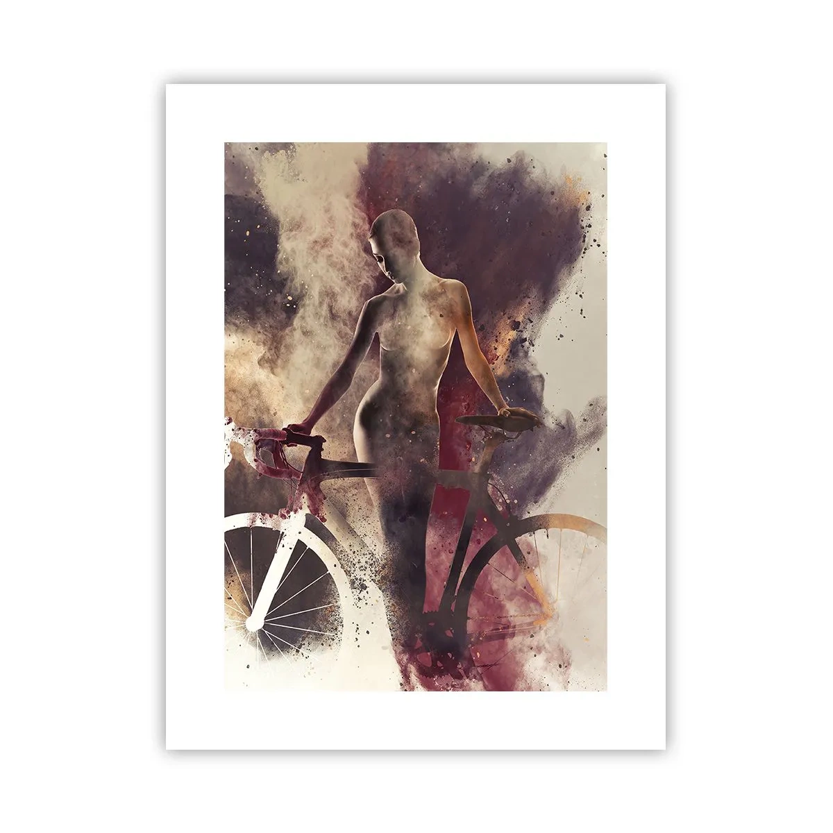 Poster - Marble Sculpted Biker's Soul - 30x40 cm