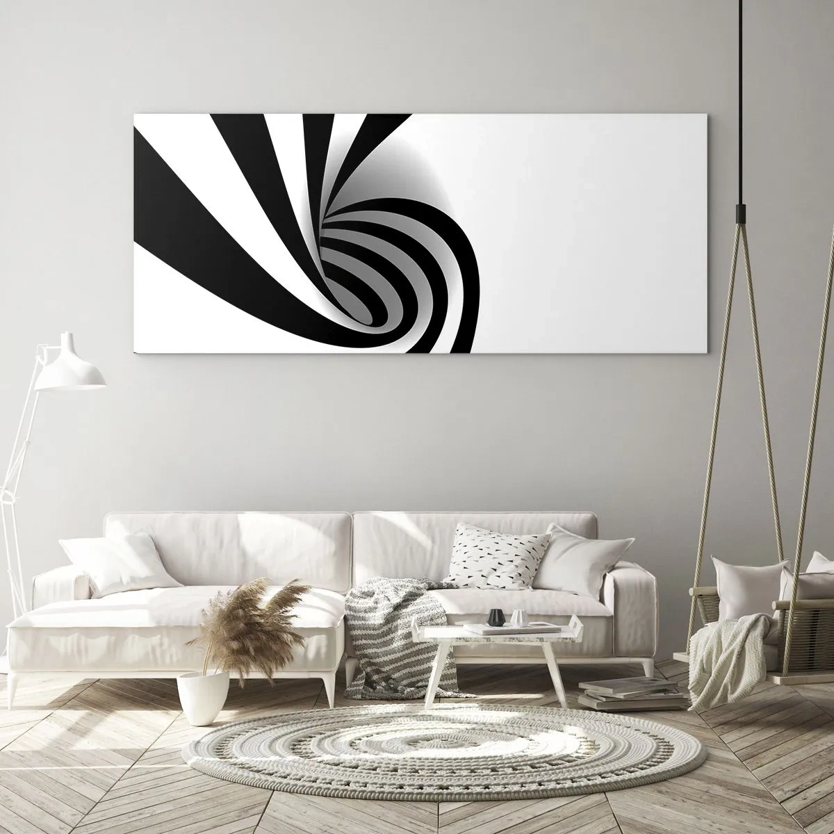 Glass picture - And Yet It Turns - 140x50 cm