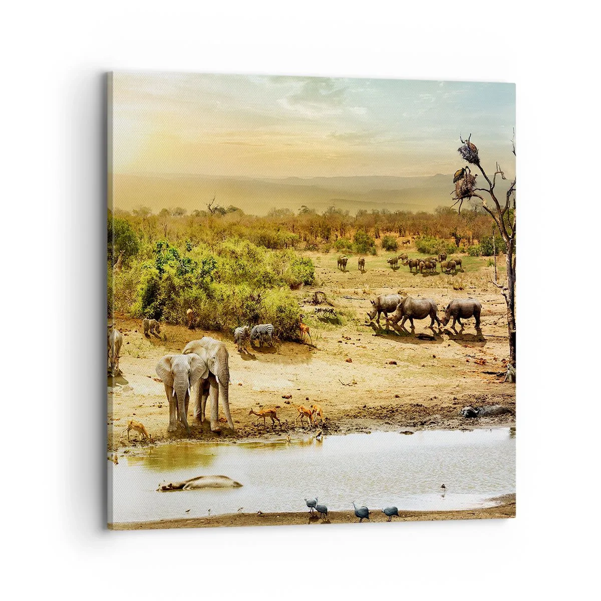 Canvas picture - There Is a River that Flows from Eden - 70x70 cm