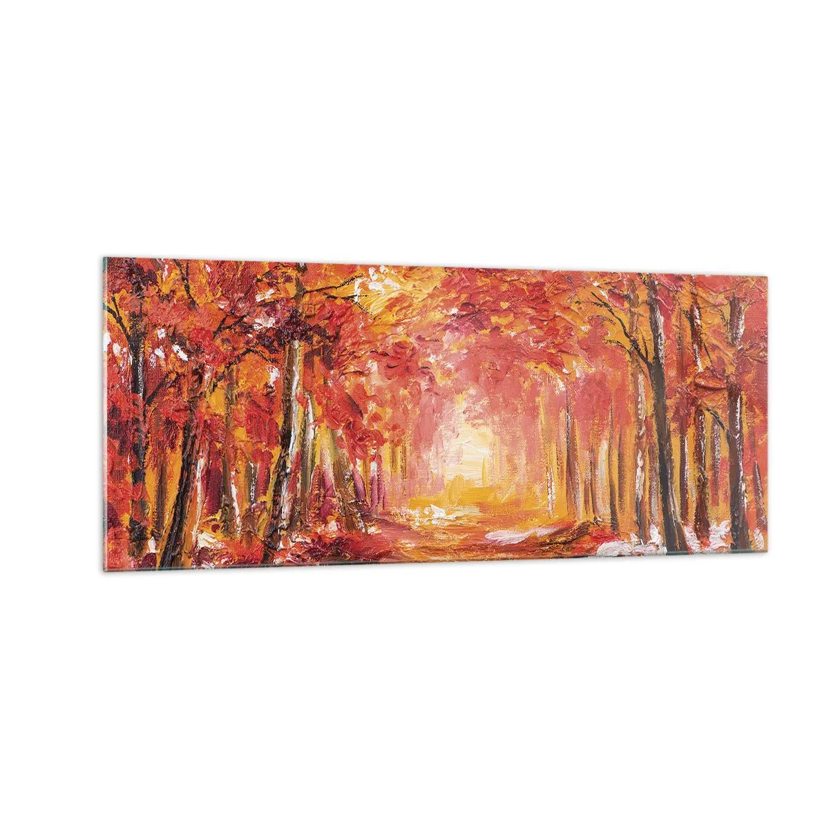 Glass picture - Copper Forest - 100x40 cm
