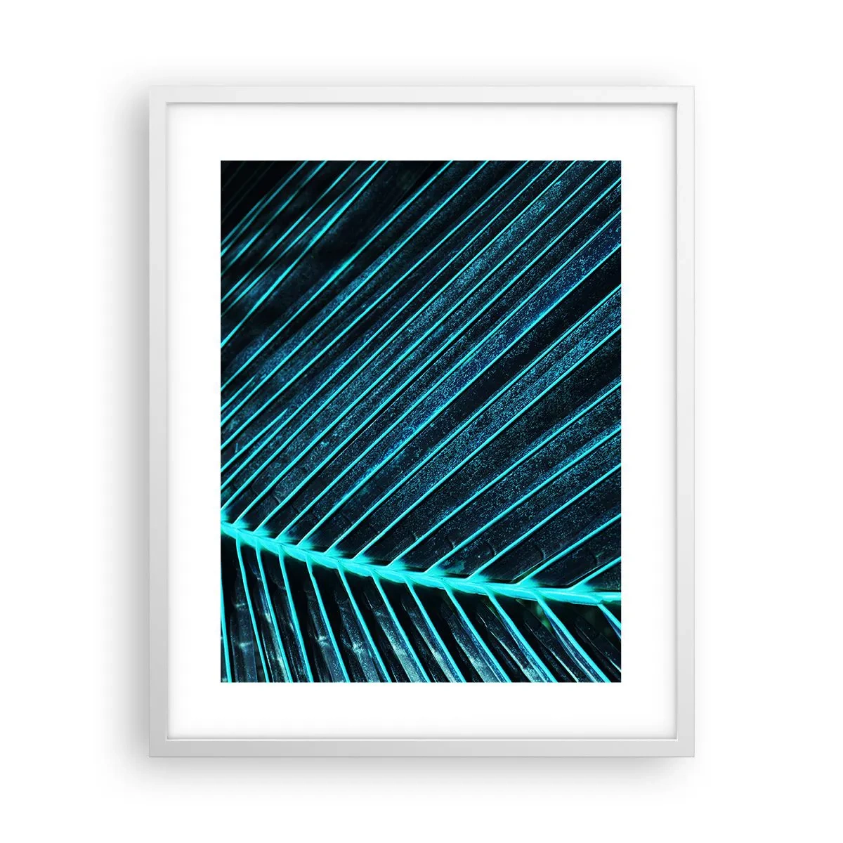 Poster in white frmae - Texture of Green - 40x50 cm