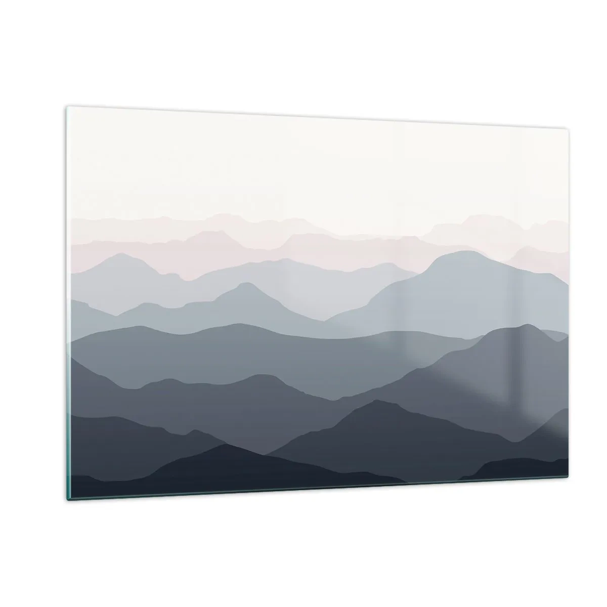 Glass picture - Mountain Waves - 120x80 cm