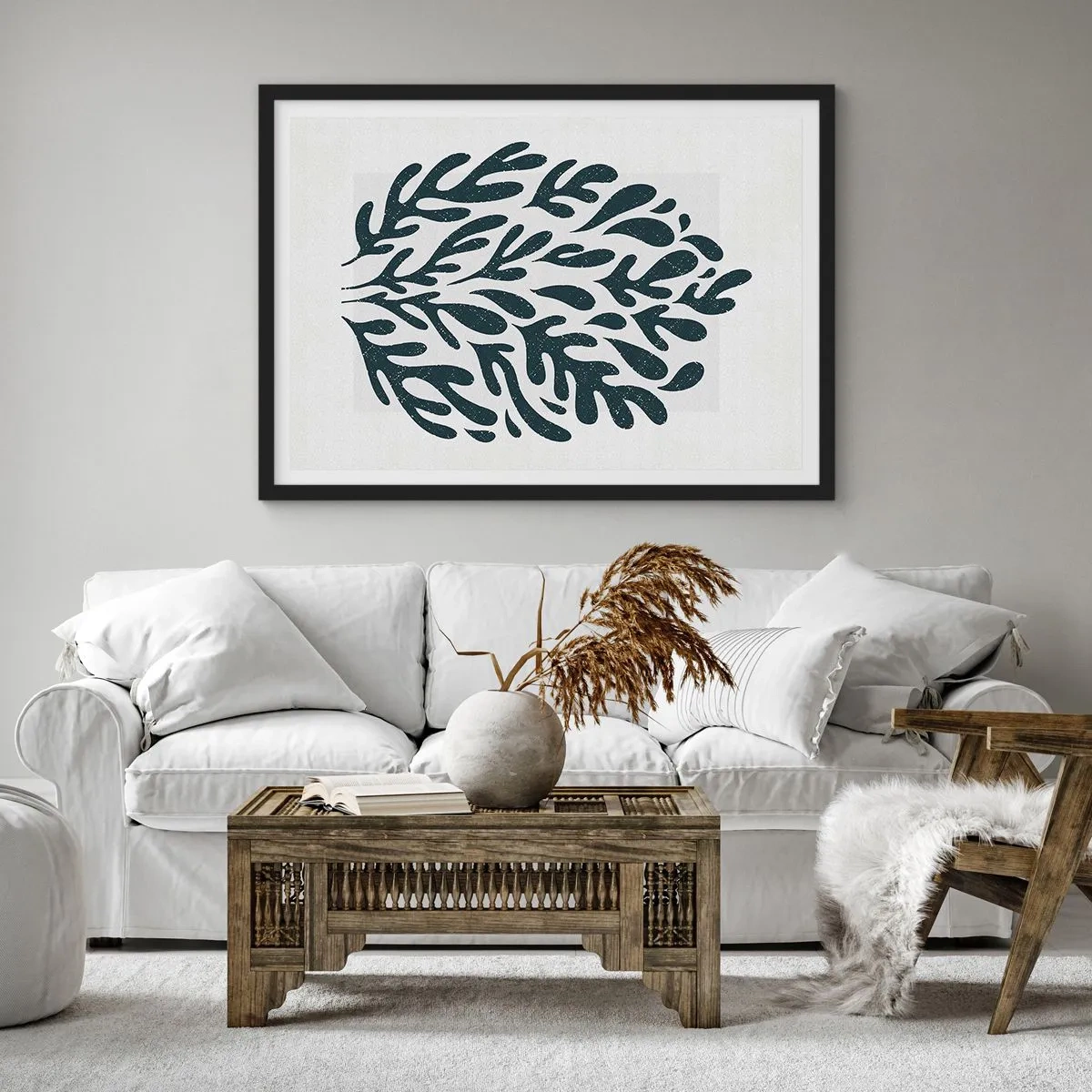 Poster in black frame - Shapes of Nature - 91x61 cm