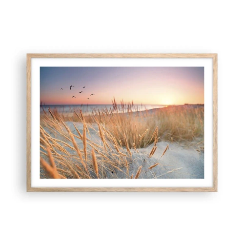 Poster in light oak frame - Baltic Lullaby - 70x50 cm