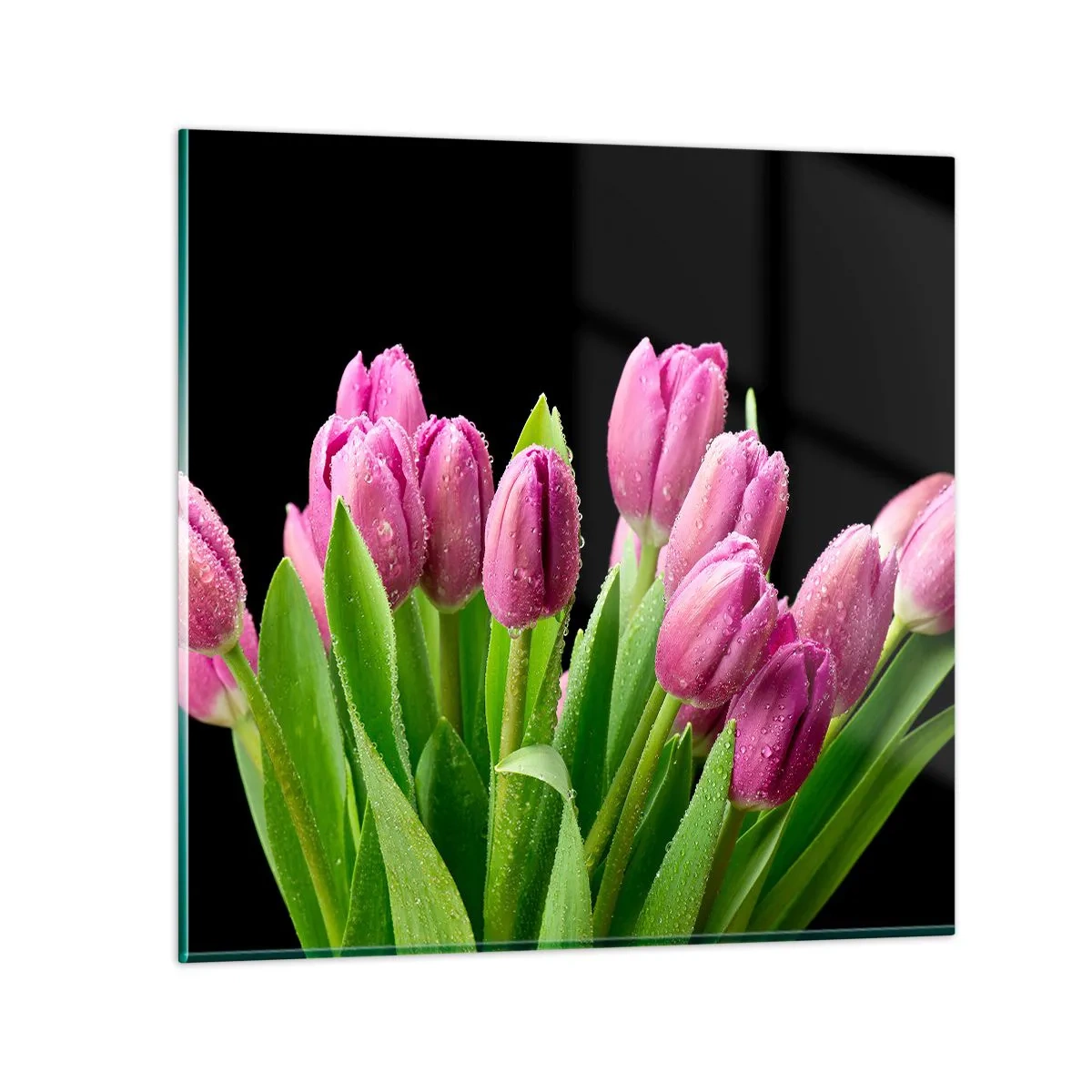 Glass picture - Lilac Joy of Spring - 40x40 cm