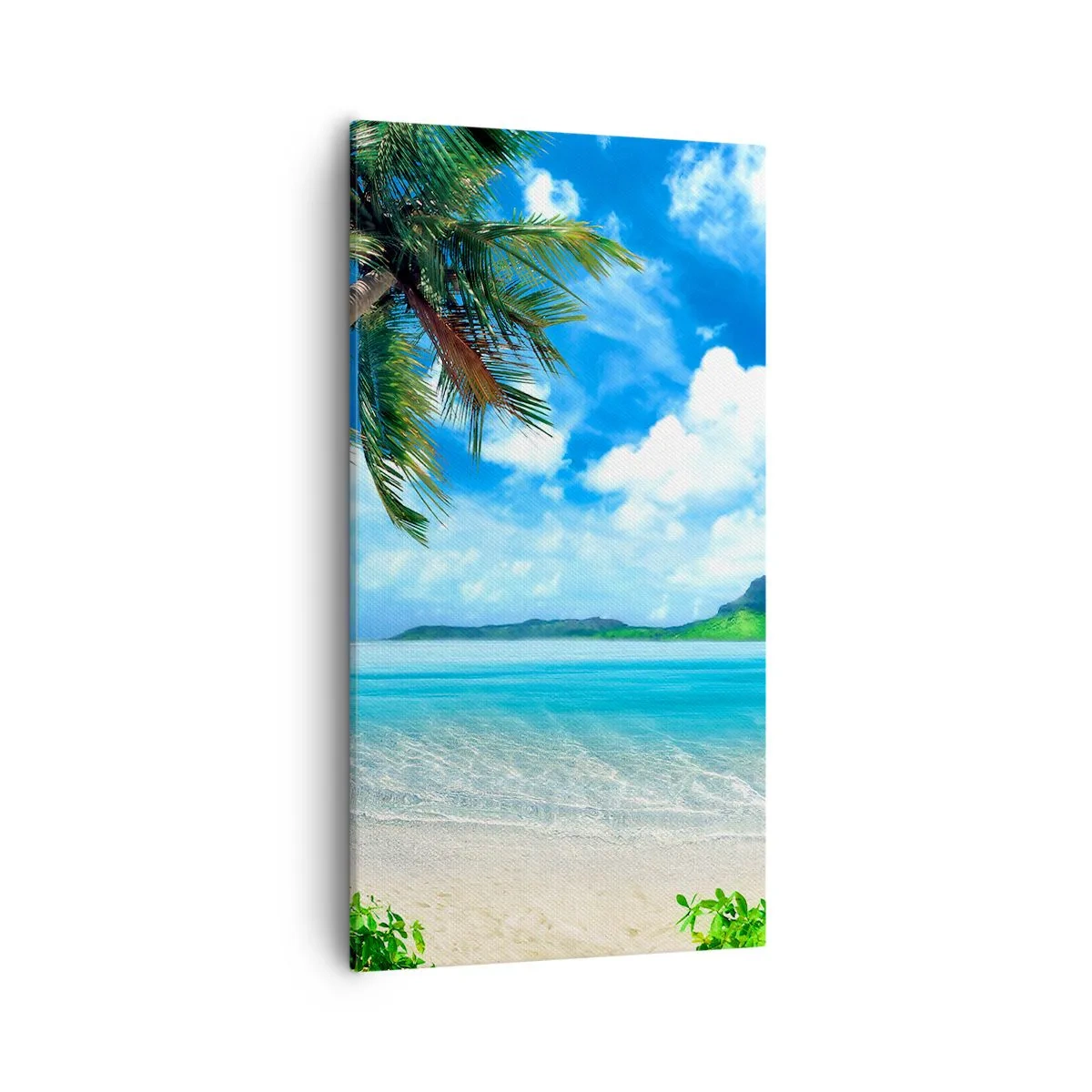 Canvas picture - Blue Tropics - 55x100 cm