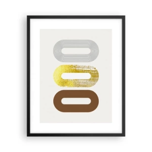 Poster in black frame - Ooo! - 40x50 cm