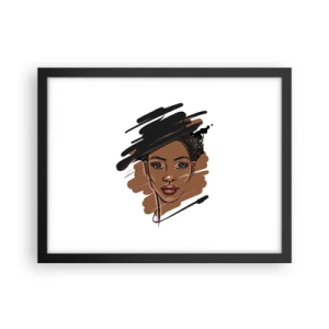 Poster in black frame - Sweet Like Chocolate - 40x30 cm