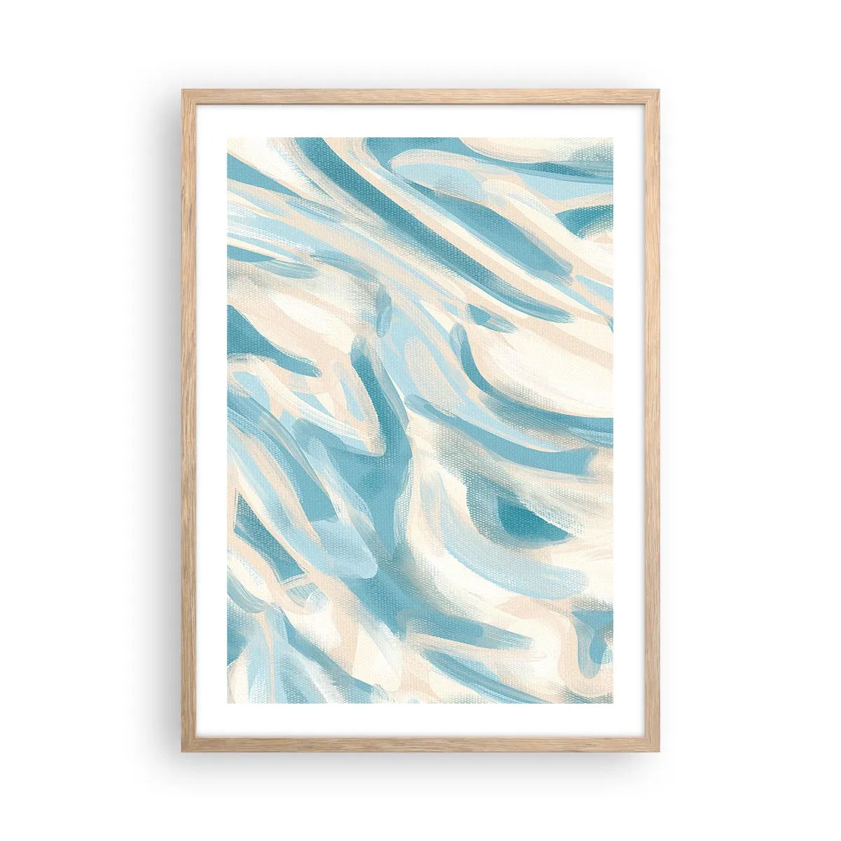 Poster in light oak frame - Whiffs of Spring - 50x70 cm