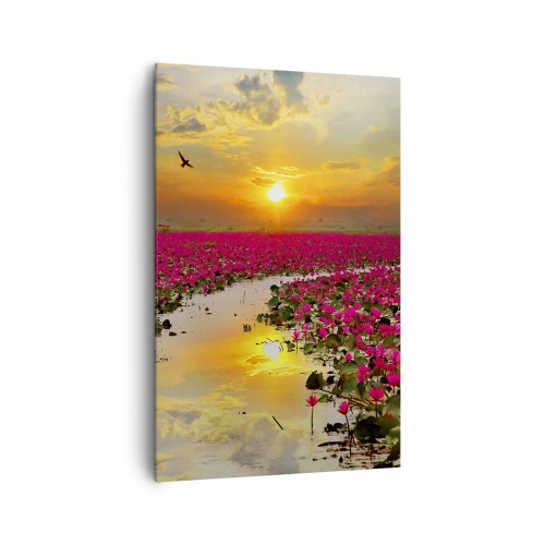 Canvas picture - Secret Life of a Lake - 80x120 cm