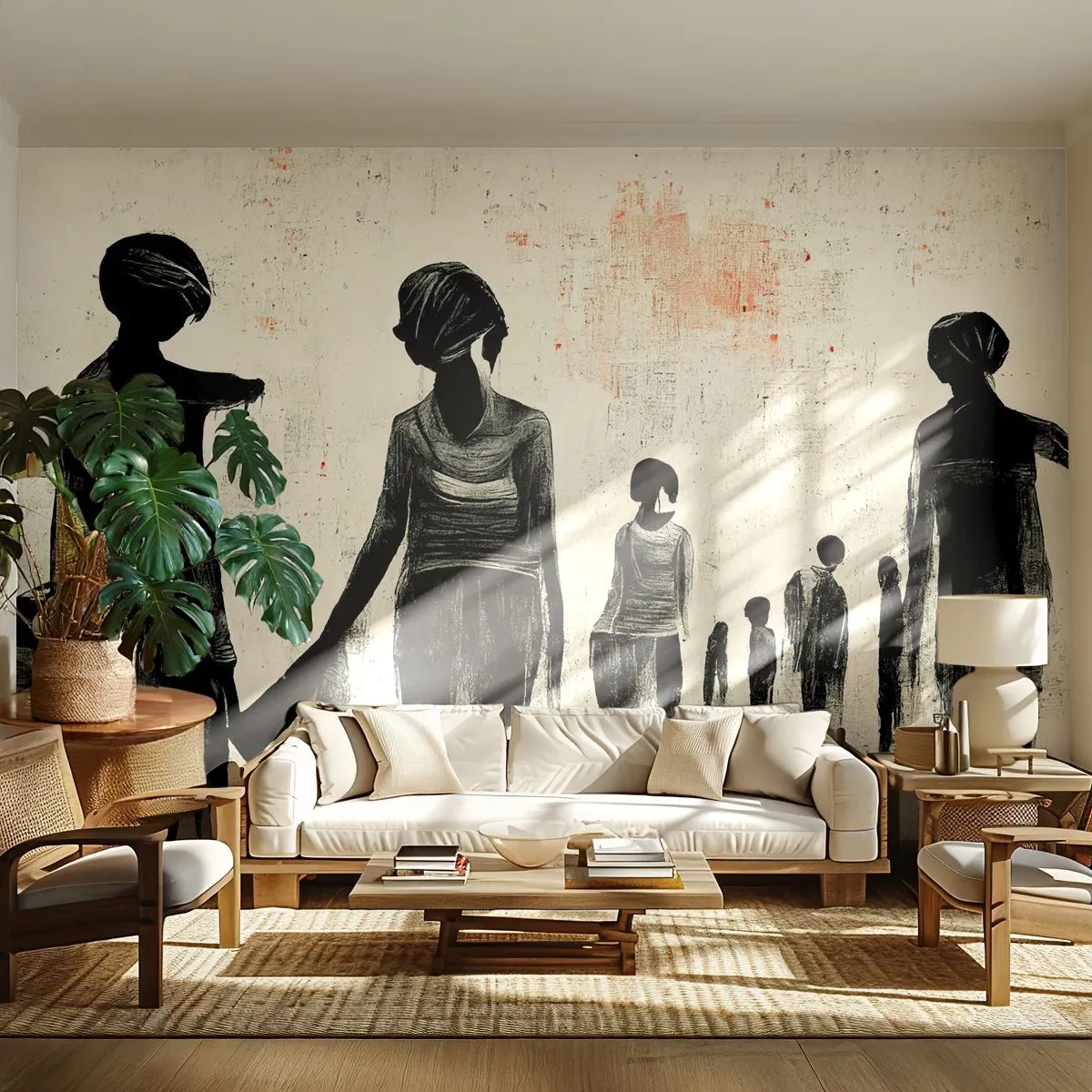 Photo Wallpaper Standard Eco - Against Solitude - Women, Work, Piece - 200x140 cm