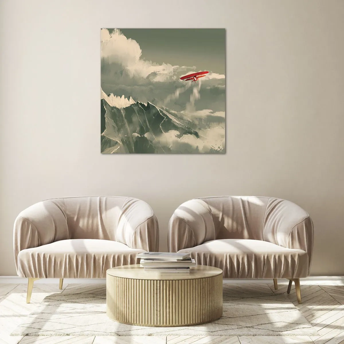 Glass picture - Fearless Pioneer - 40x40 cm