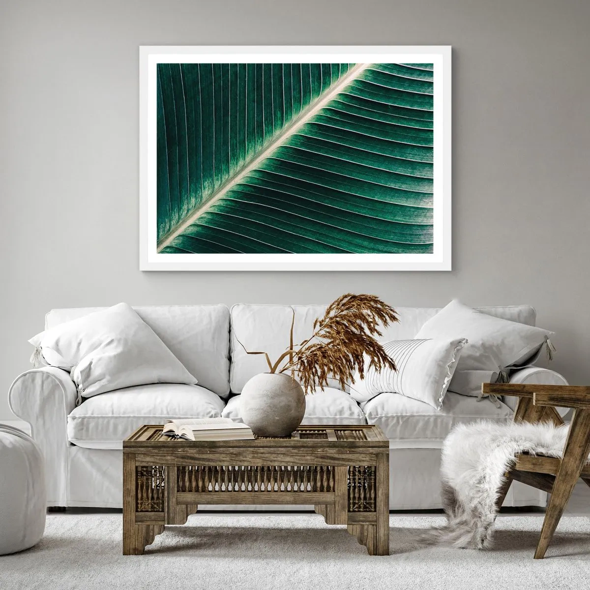 Poster in white frmae - Rhythm of Nature - 50x50 cm