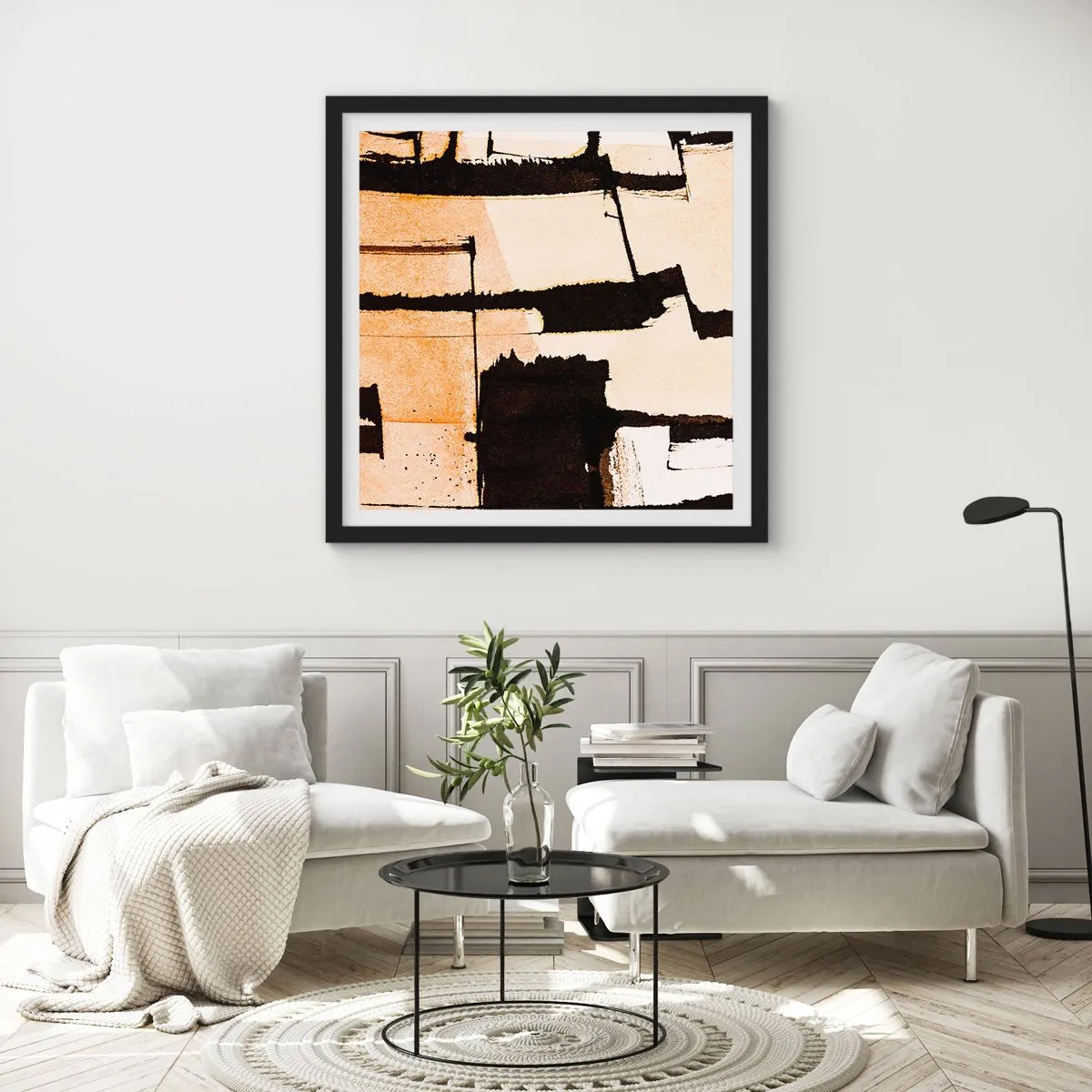 Poster in black frame - Order After All - 30x30 cm