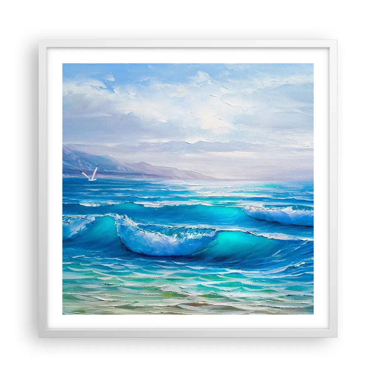 Poster in white frmae - It Brings Bliss - 60x60 cm
