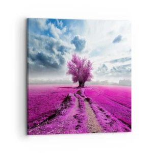 Canvas picture - Heathland Charm - 70x70 cm