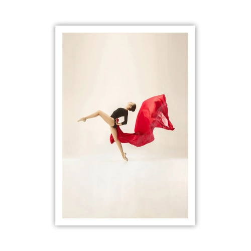 Poster - Red and Black - 70x100 cm