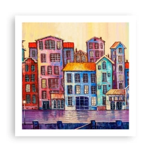 Poster - City Like From a Fairytale - 60x60 cm