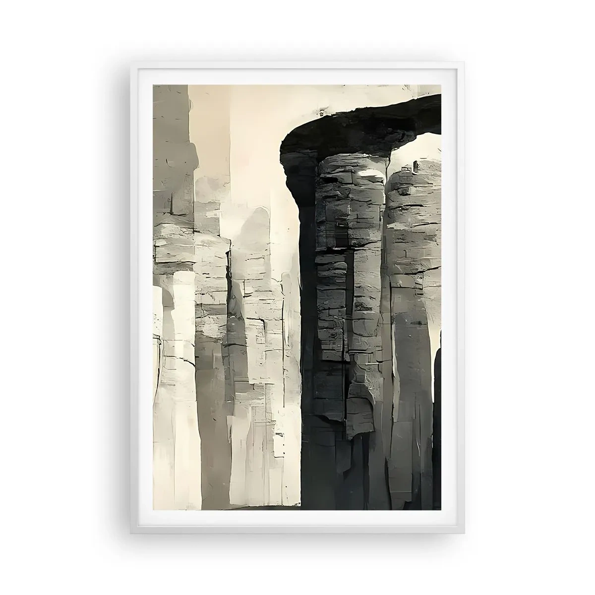 Poster in white frmae - Majesty of Antiquity - 70x100 cm