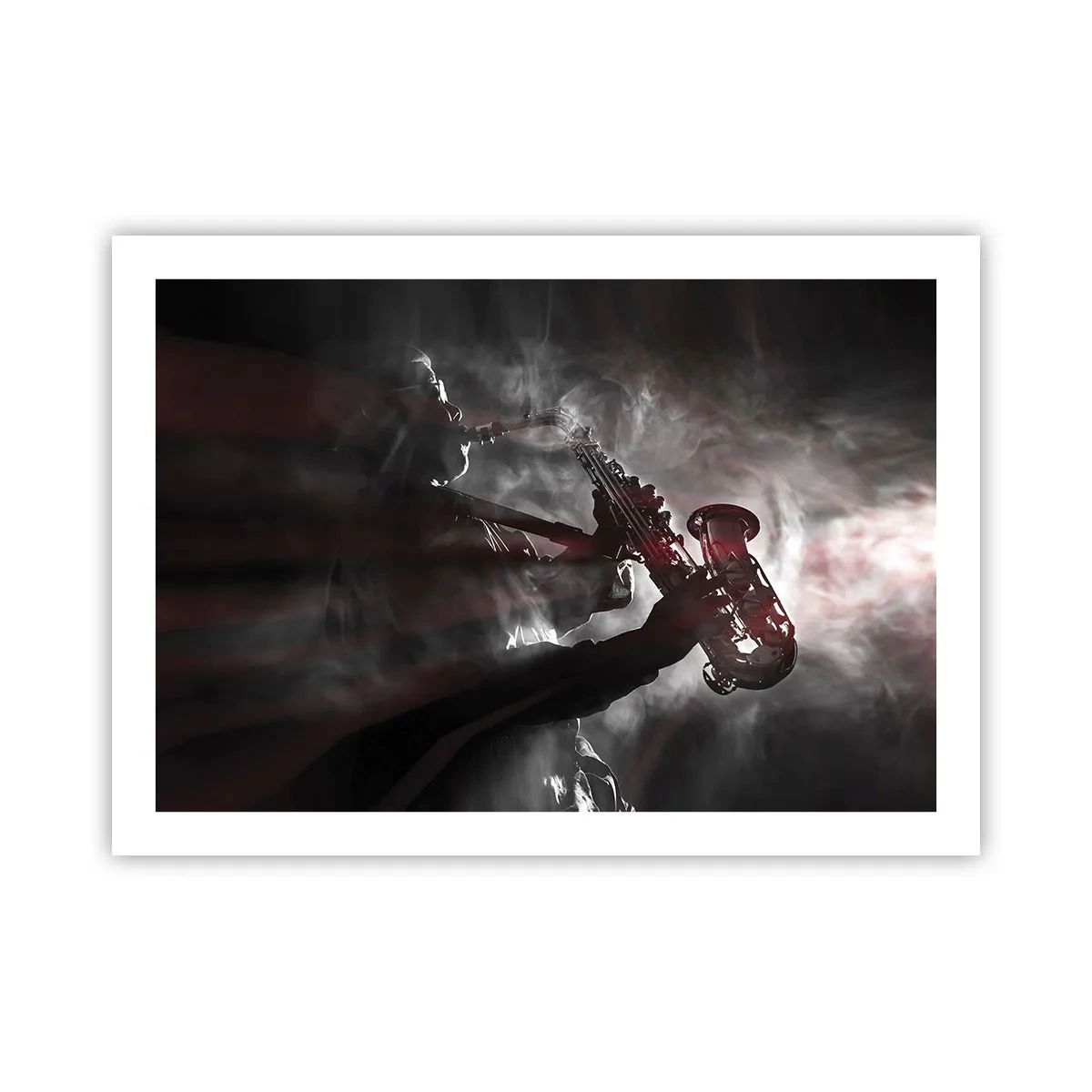Poster - Lost in the Fog of Jazz - 70x50 cm
