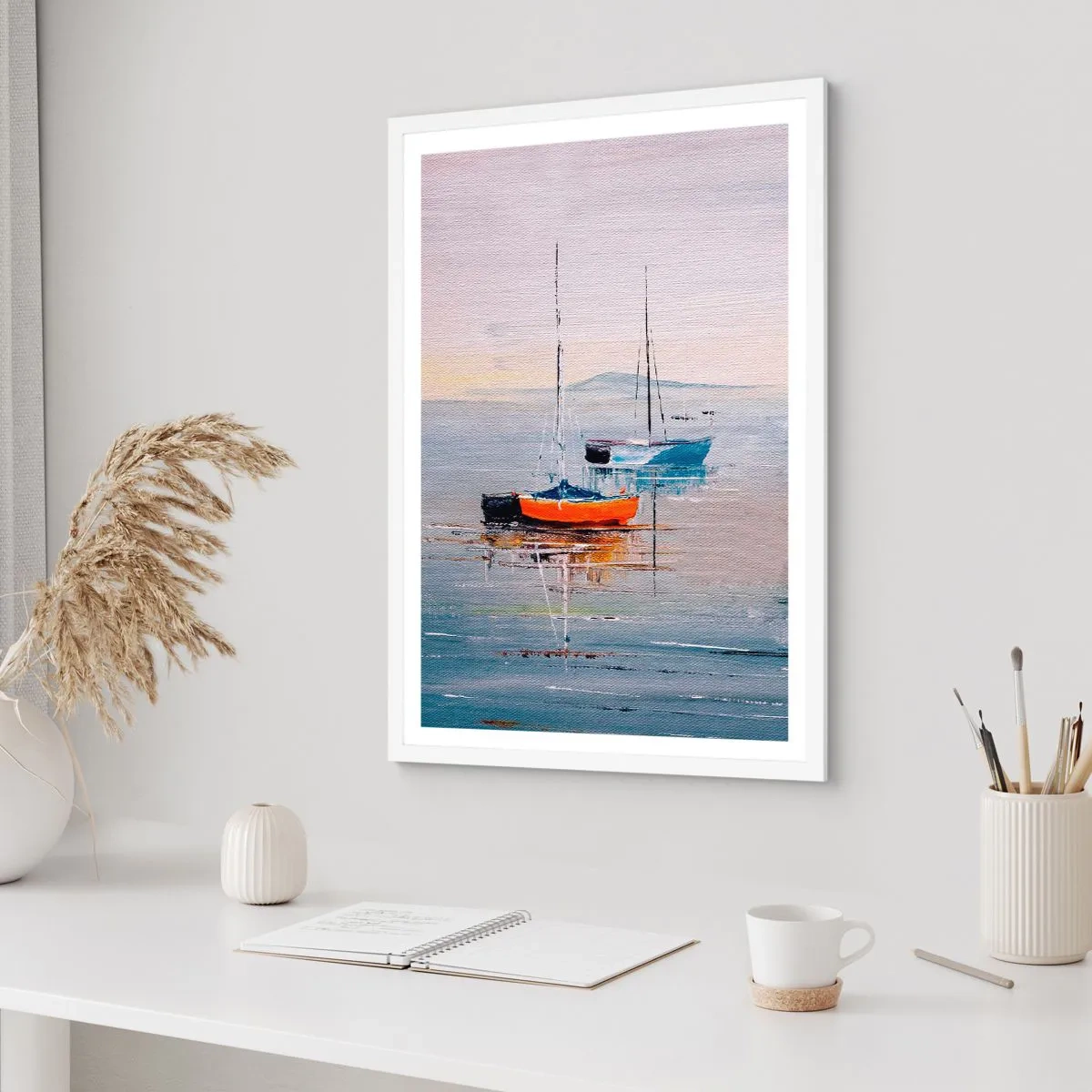 Poster in white frmae - Deserved Rest - 30x40 cm