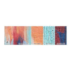 Photo Wallpaper Sample Self-Adhesive Deluxe Sticker - Washed Down by Rainbow - Abstraction, Piece, Painting - 100x30 cm