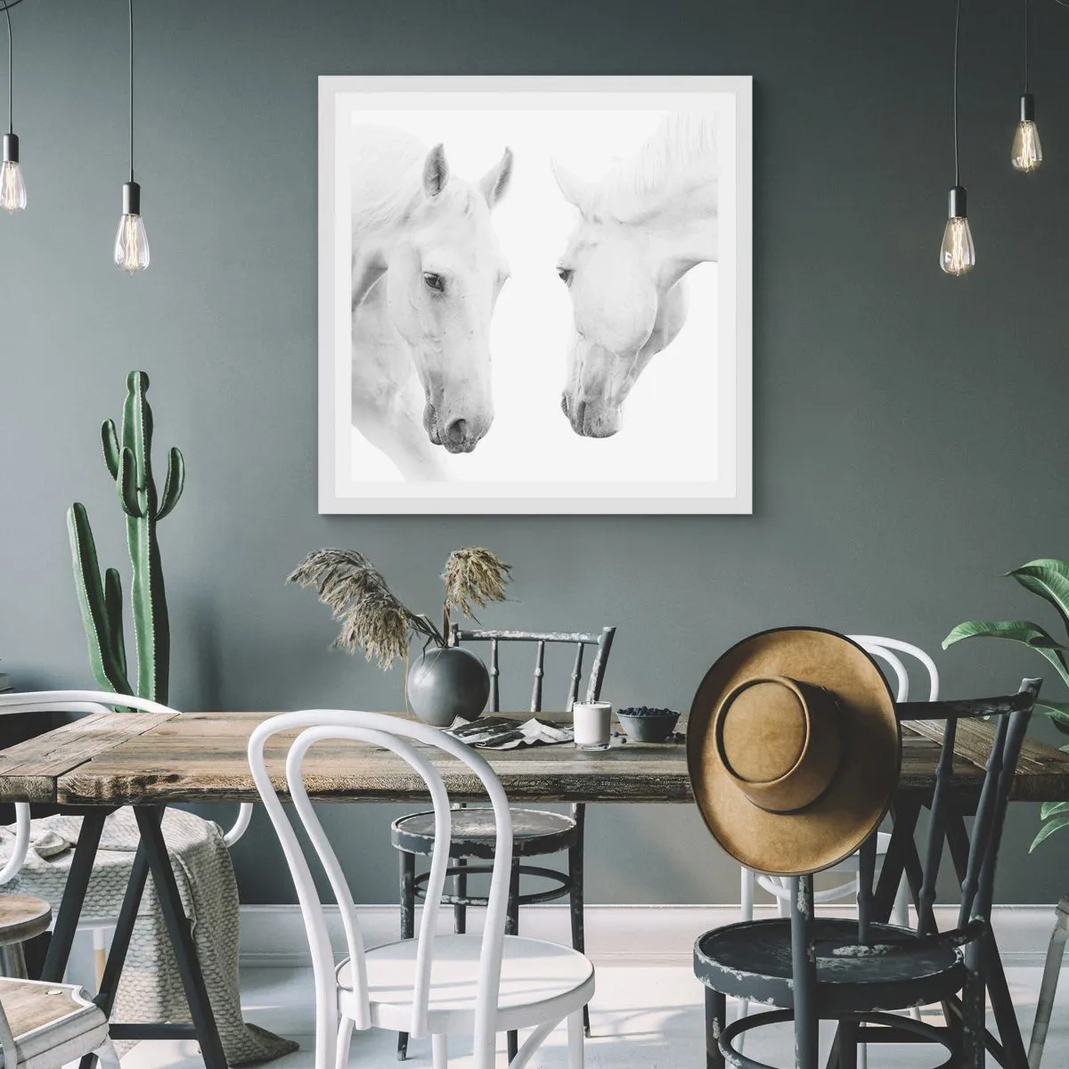 Poster in white frmae - Is this friendship…? - 60x60 cm