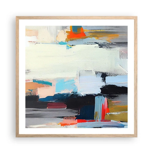 Poster in light oak frame - Is There a Method? - 60x60 cm