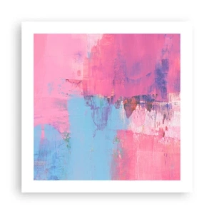 Poster - Pink, Blue and a Pinch of Light - 50x50 cm