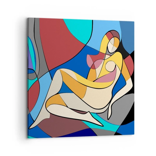 Canvas picture - Cubist Nude - 50x50 cm